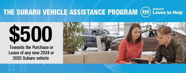 The Subaru vehicle assistance program